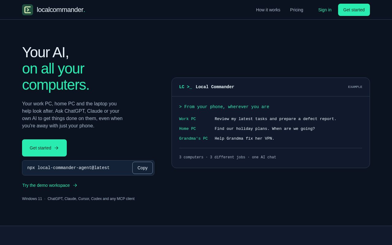 Preview of Local Commander Plugins