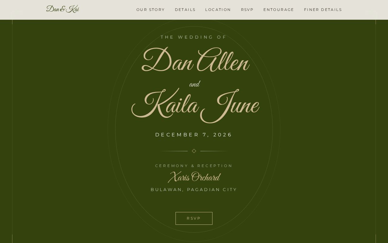 Preview of DanandKailaWeddingWebsite