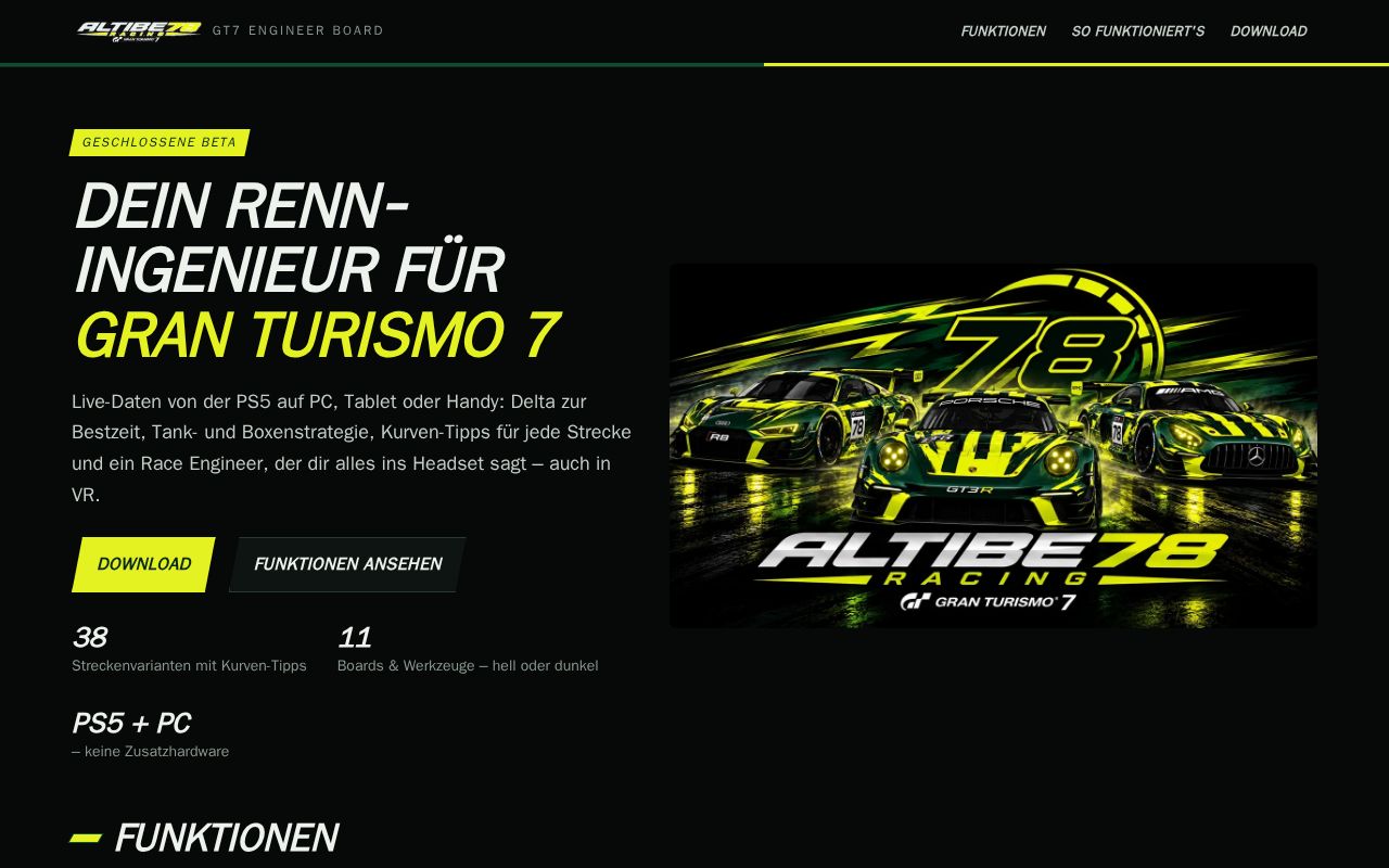 Preview of GT7 Engineer Board
