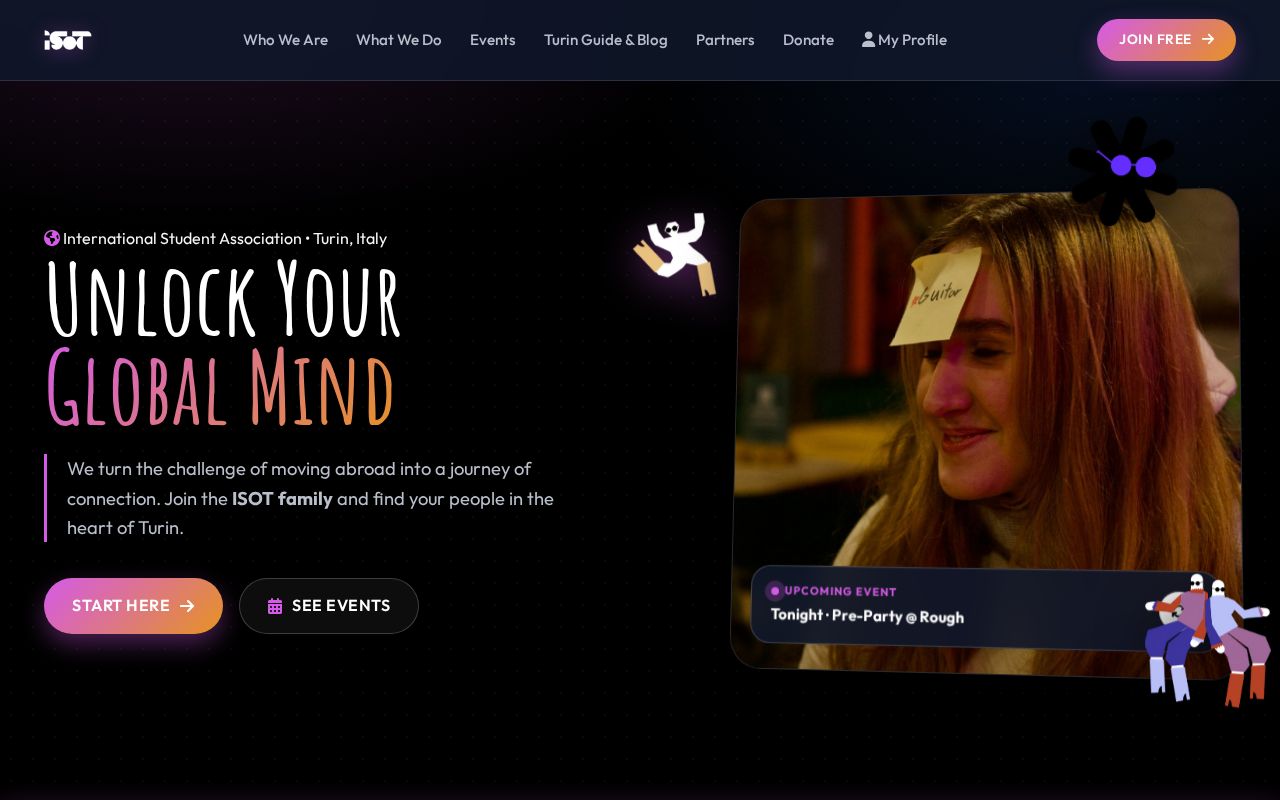 Preview of ISOT Community website
