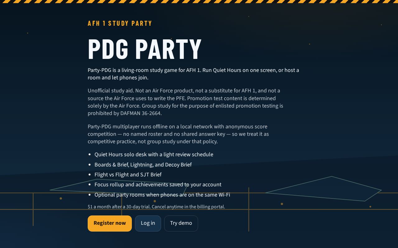 Preview of Party PDG