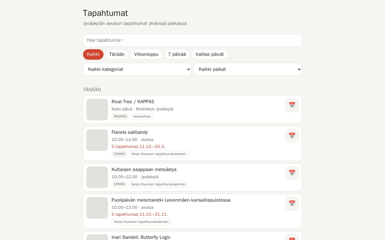 Preview of Tapahtumat Keski Suomi