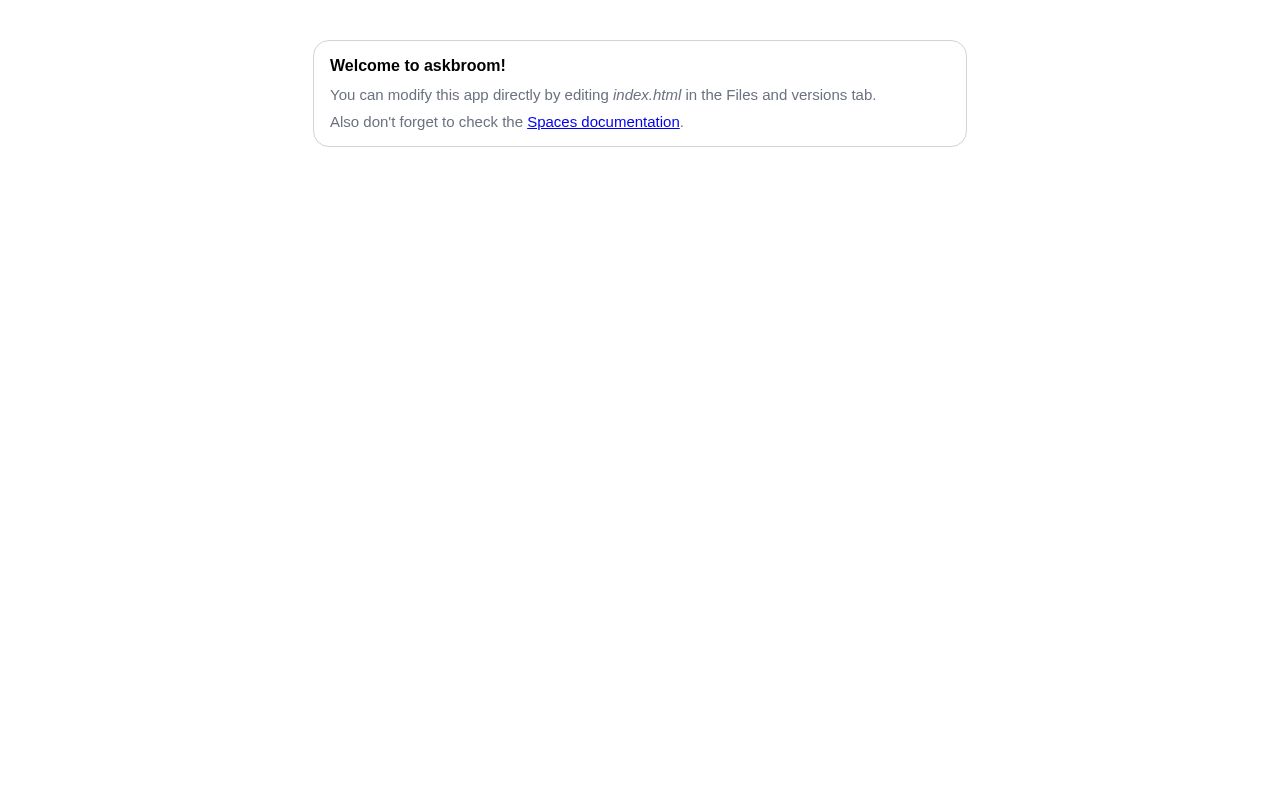 Preview of Askbroom
