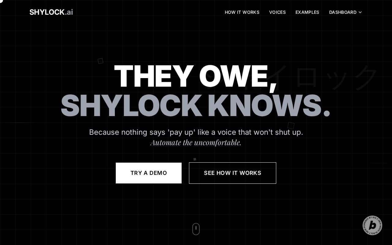 Preview of Shylock.ai