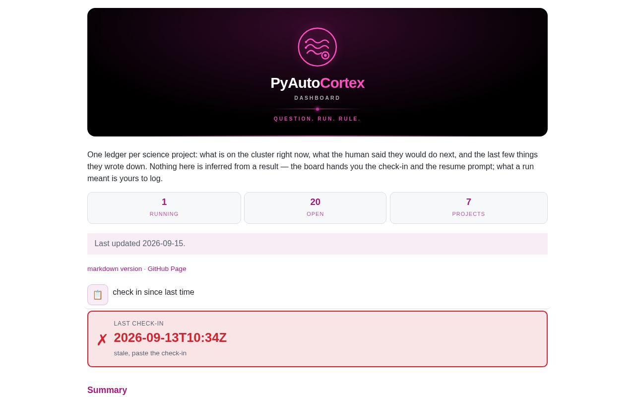 Preview of PyAutoCortex