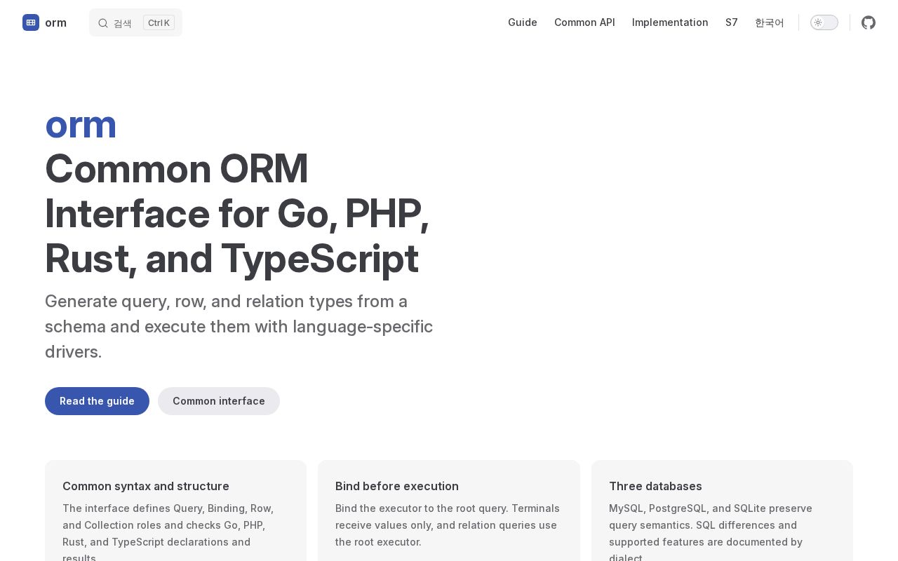 Preview of Orm