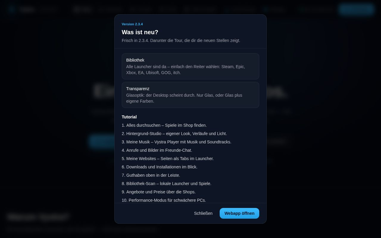 Preview of Vystra Launcher Source