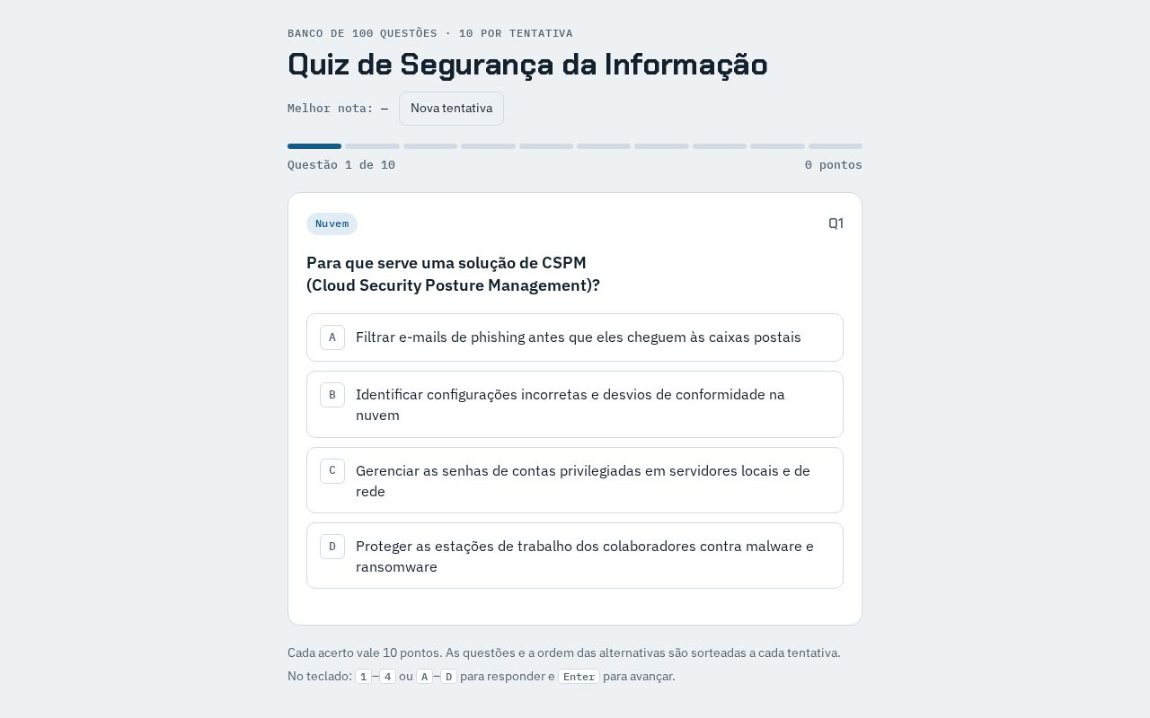 Preview of Quiz Seguranca Informacao