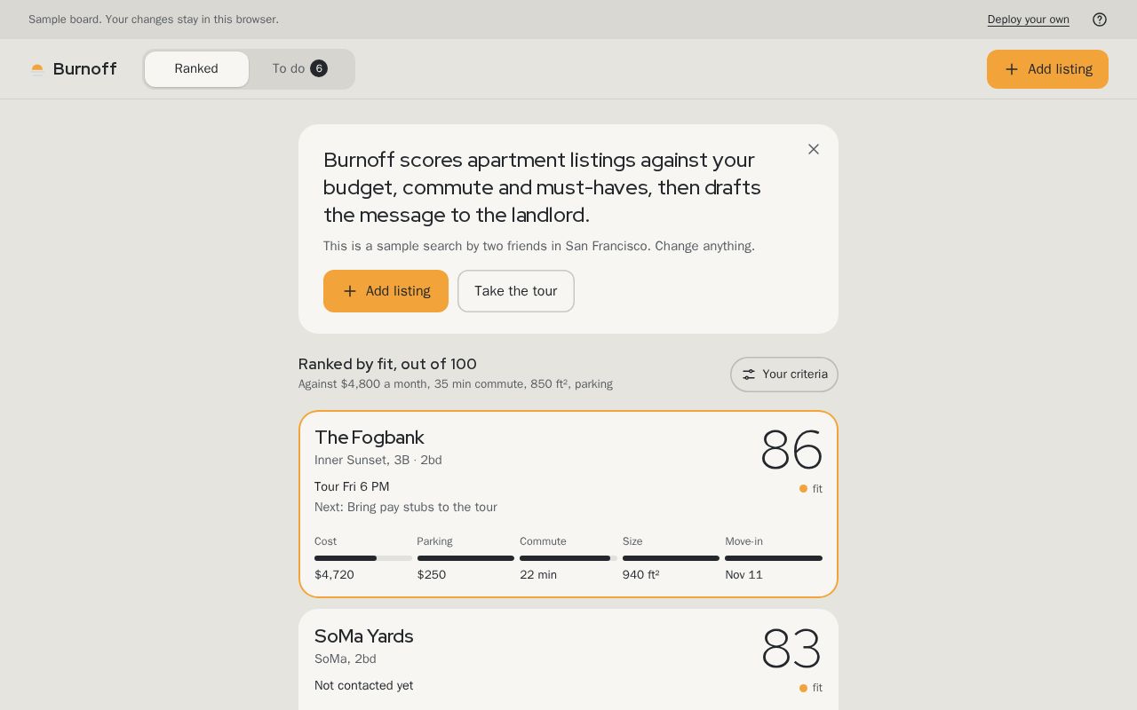 Preview of Burnoff Sf