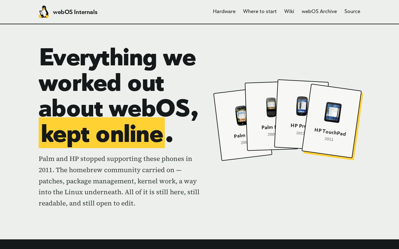 Preview of Webos Internals Github Io