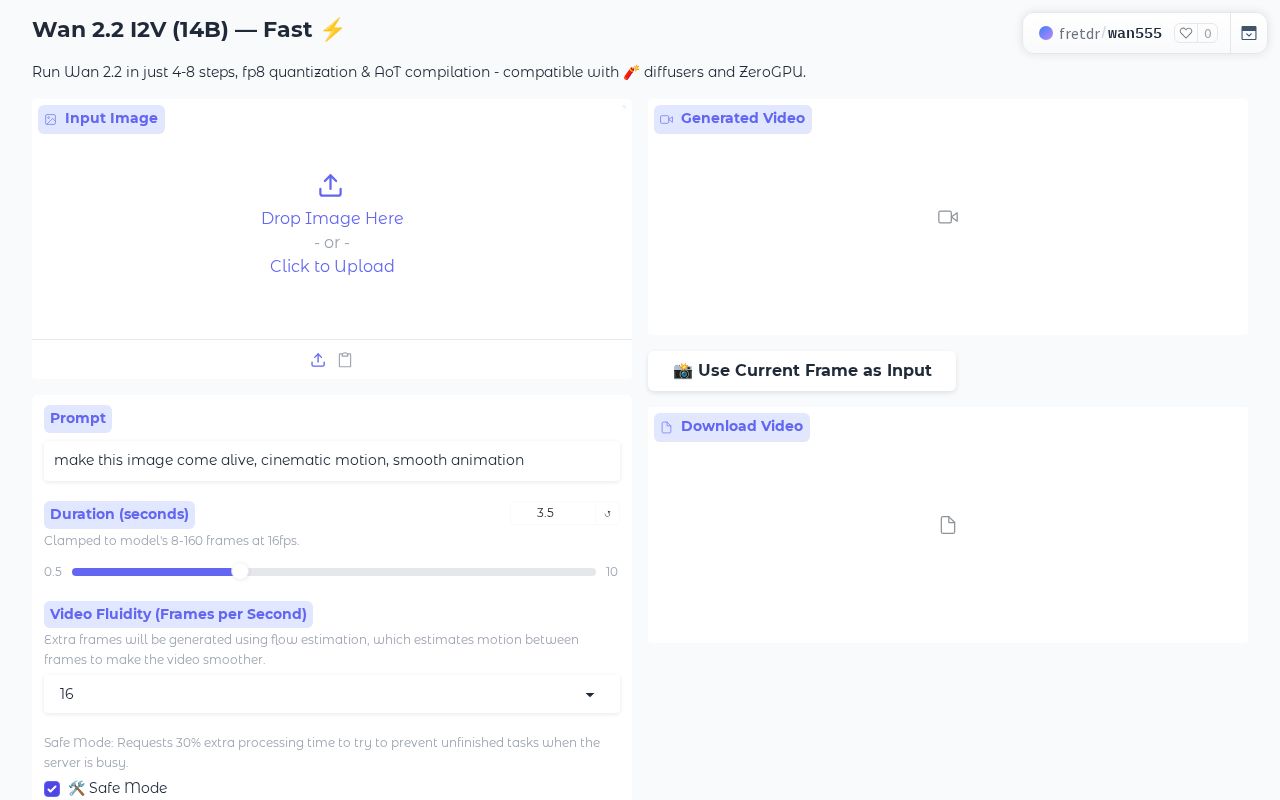 Preview of Wan2.2 14B Fast Preview