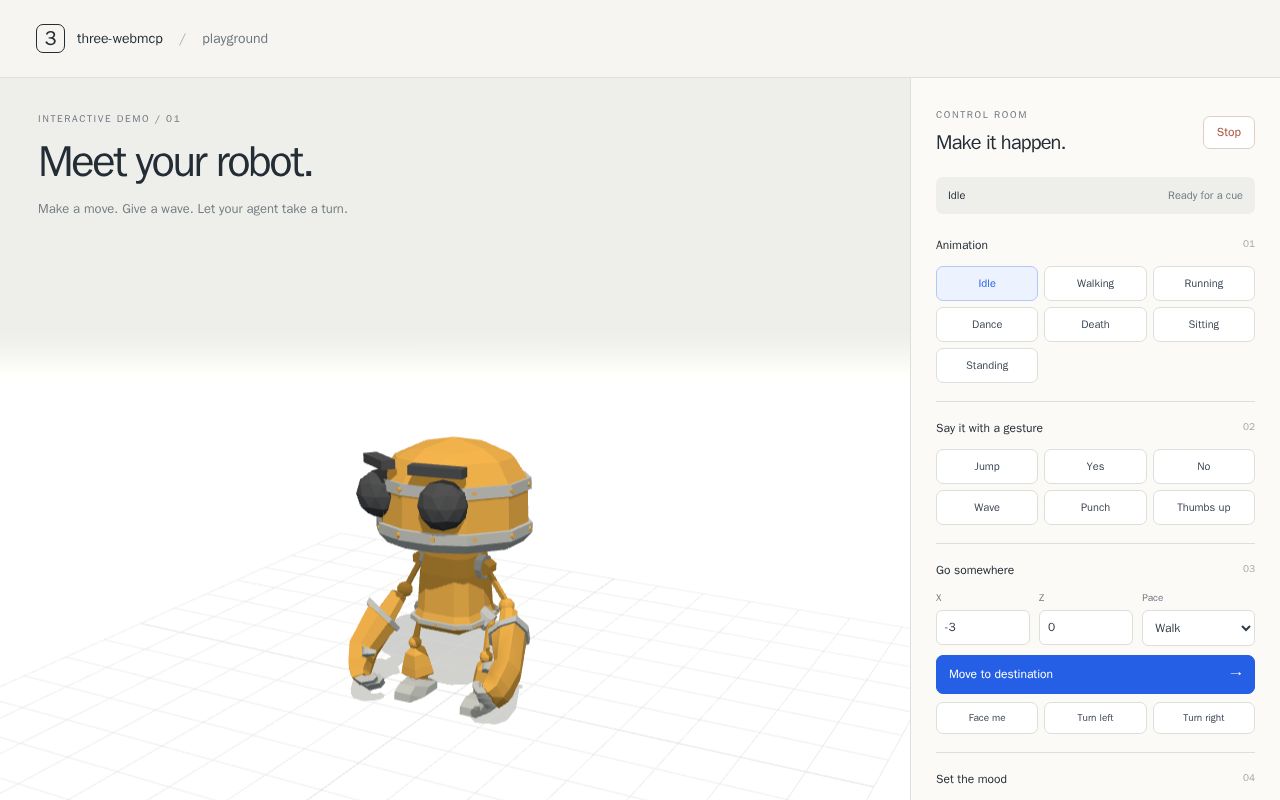 Preview of Three Webmcp