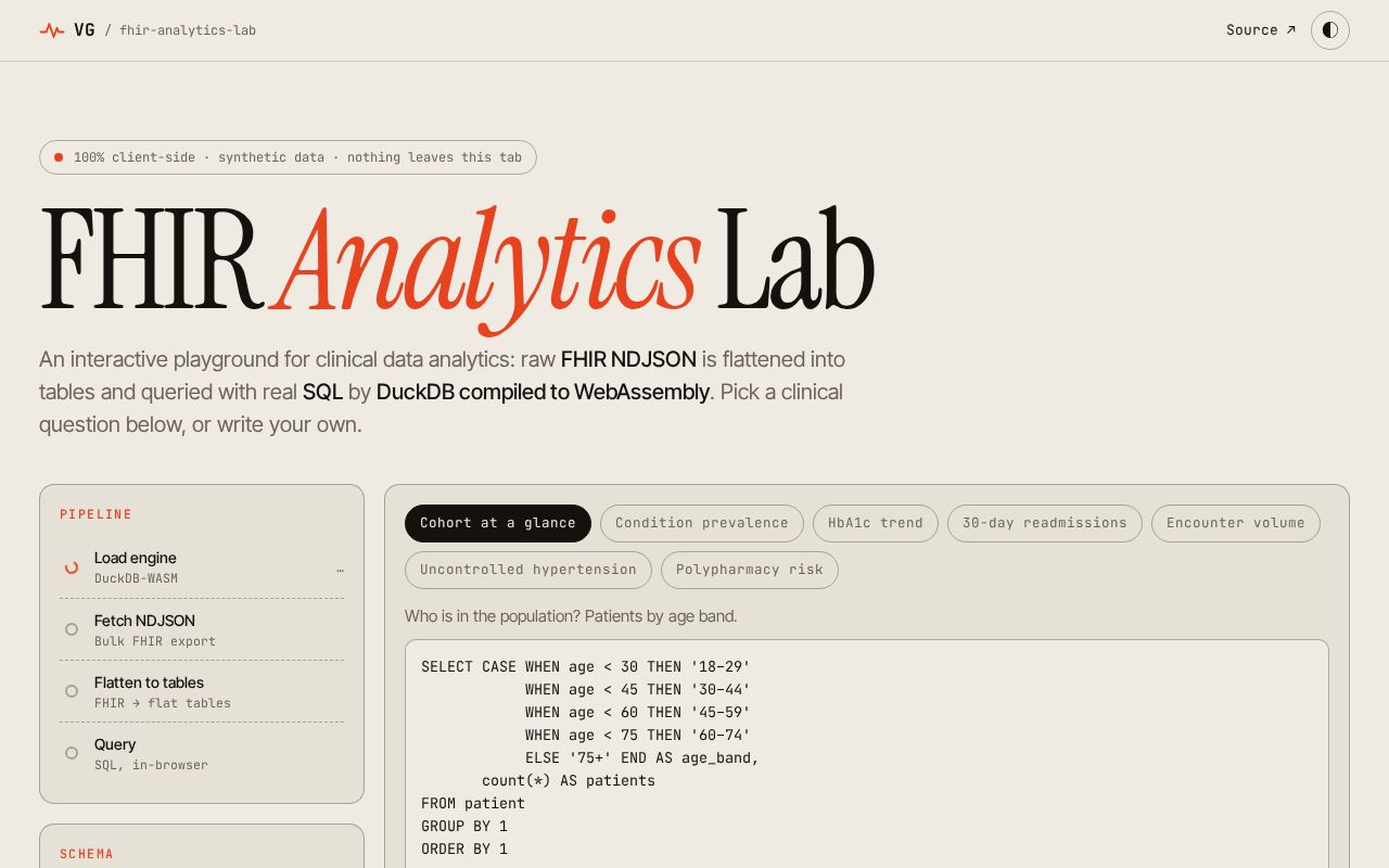 Preview of FHIR Analytics Lab
