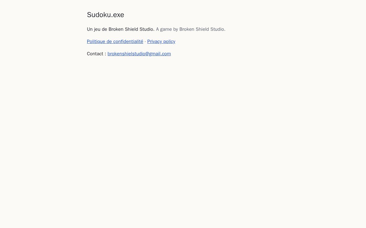 Preview of Sudoku.exe