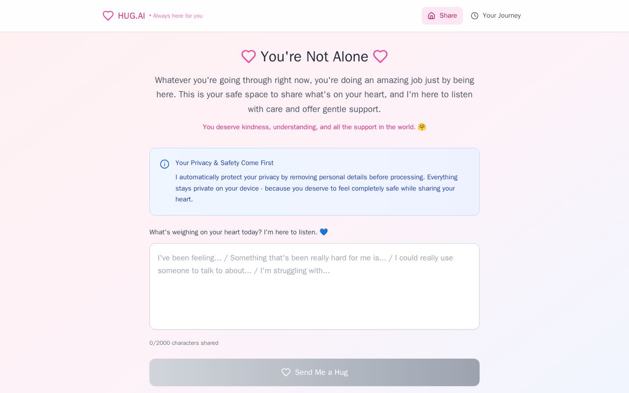 Preview of Hug.AI