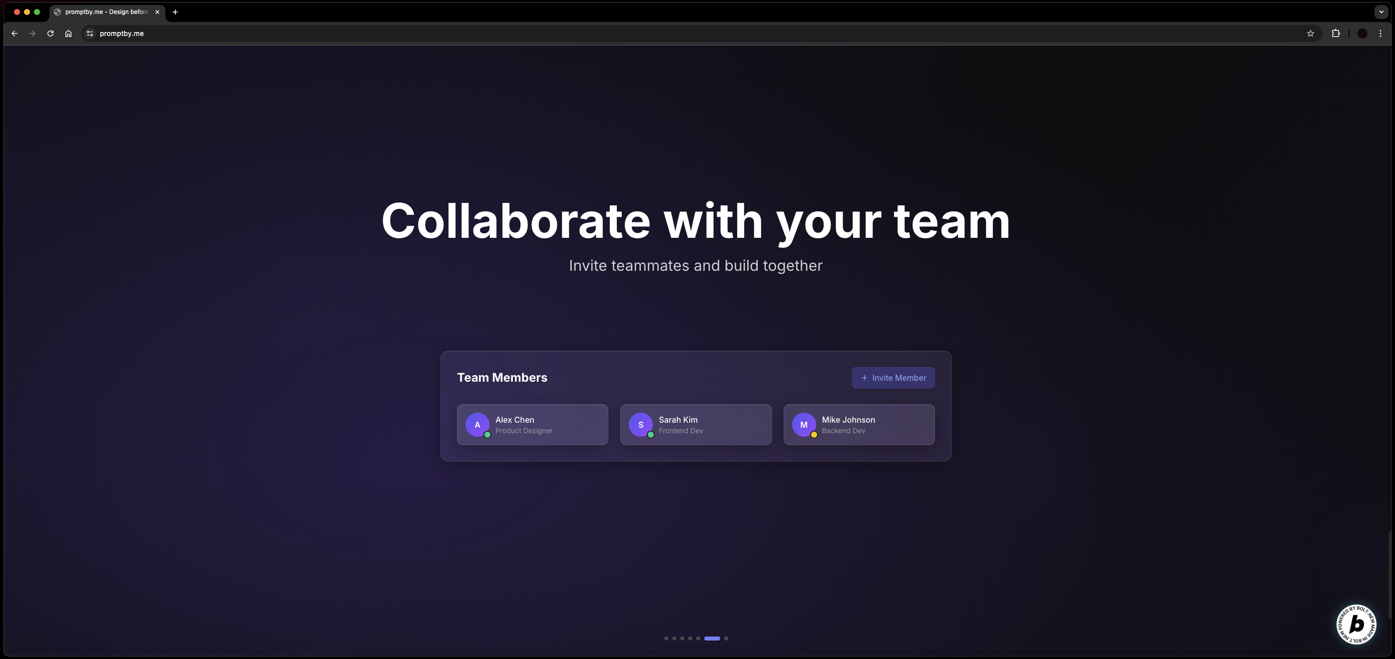 Preview of Promptby.me