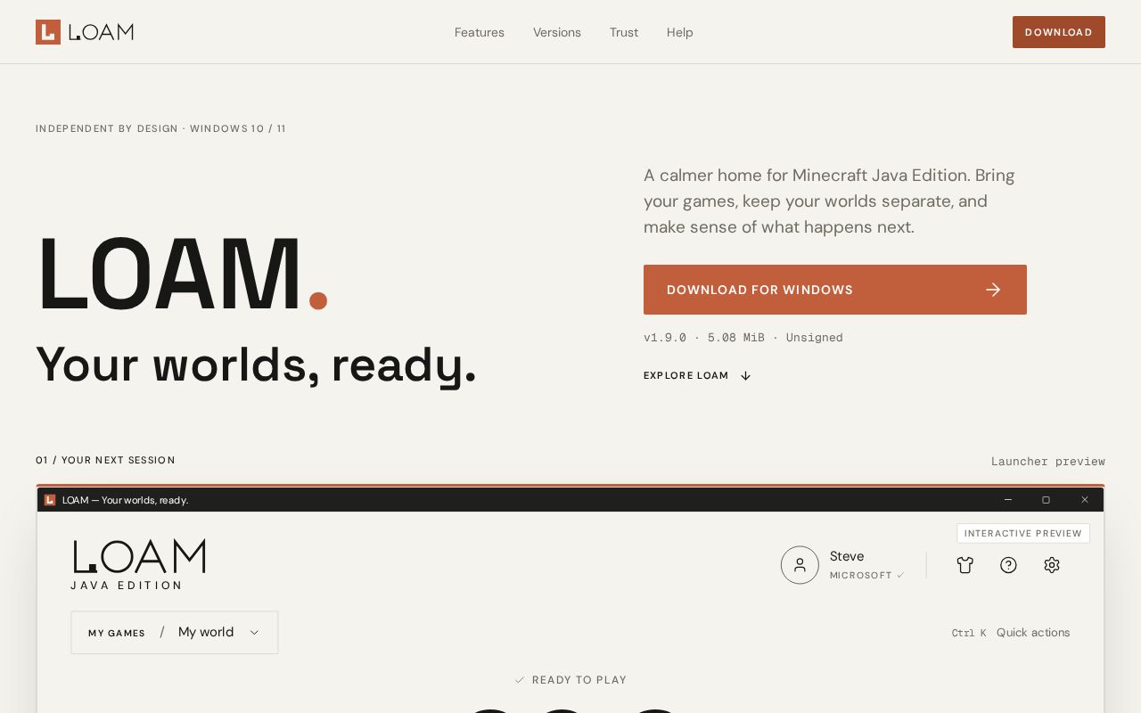 Preview of Loam Launcher