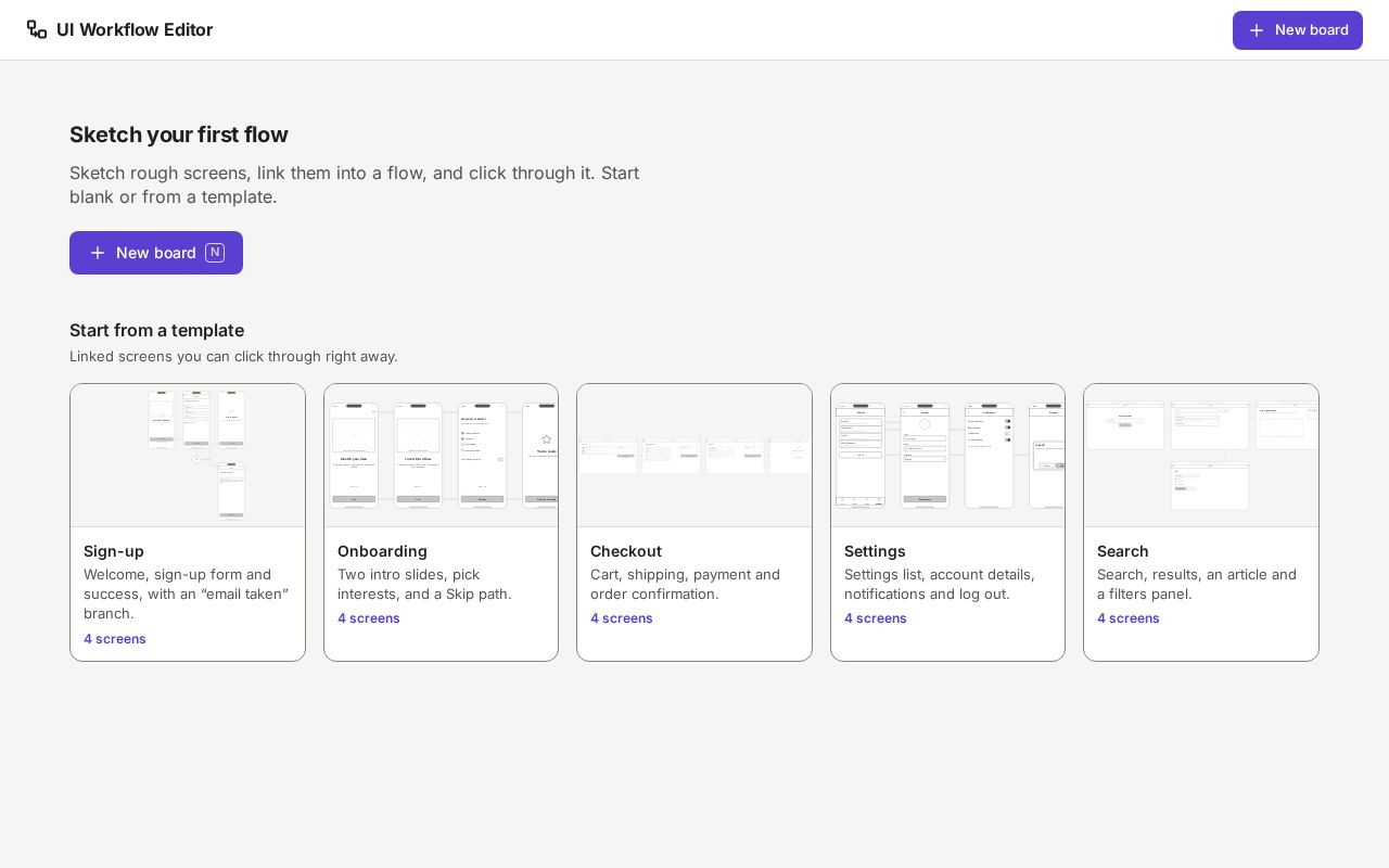 Preview of Ui Workflow Editor
