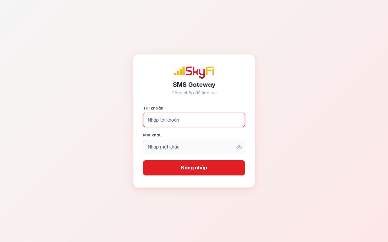 Preview of SMPP PORTAL