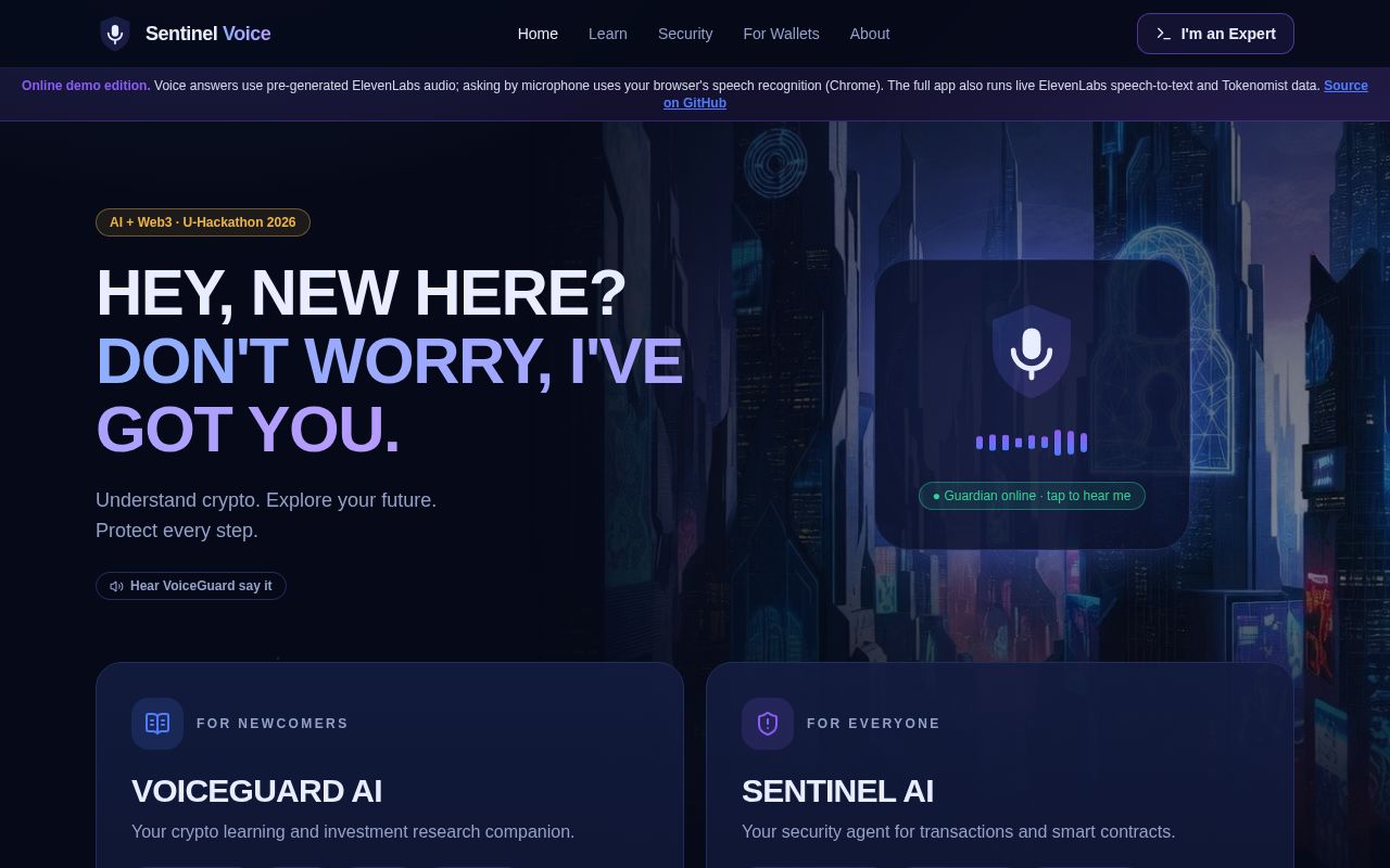 Preview of Sentinel Voice