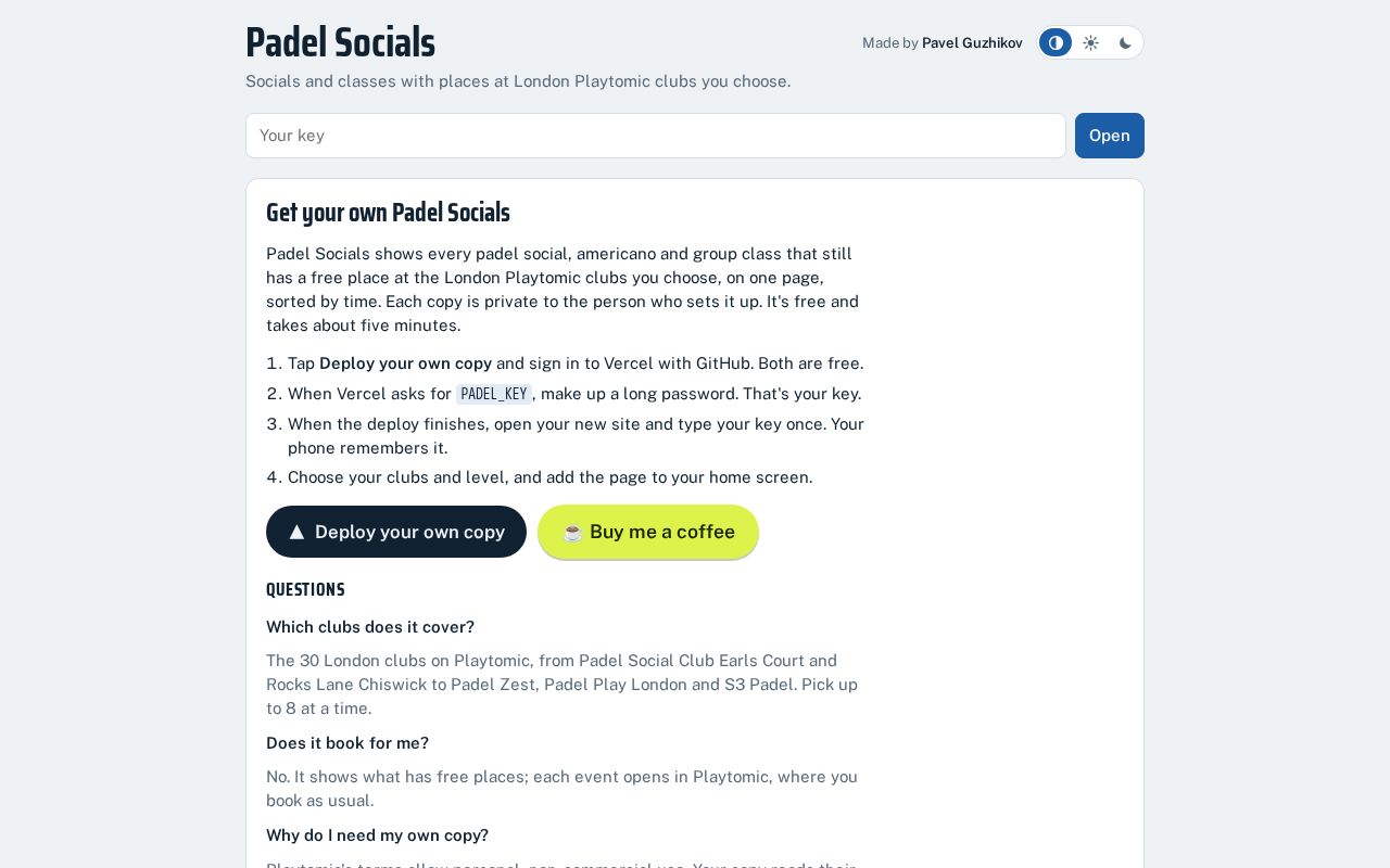Preview of Padel Socials
