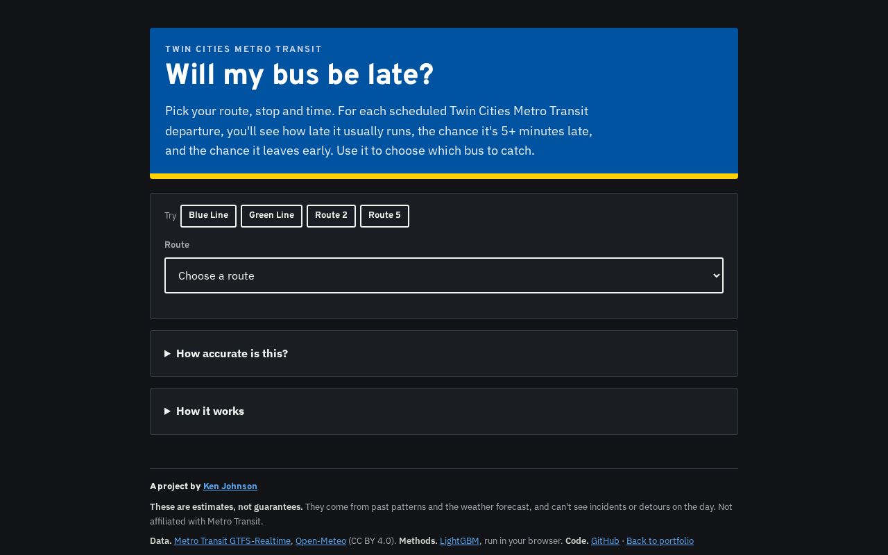 Preview of Metro Transit Delays