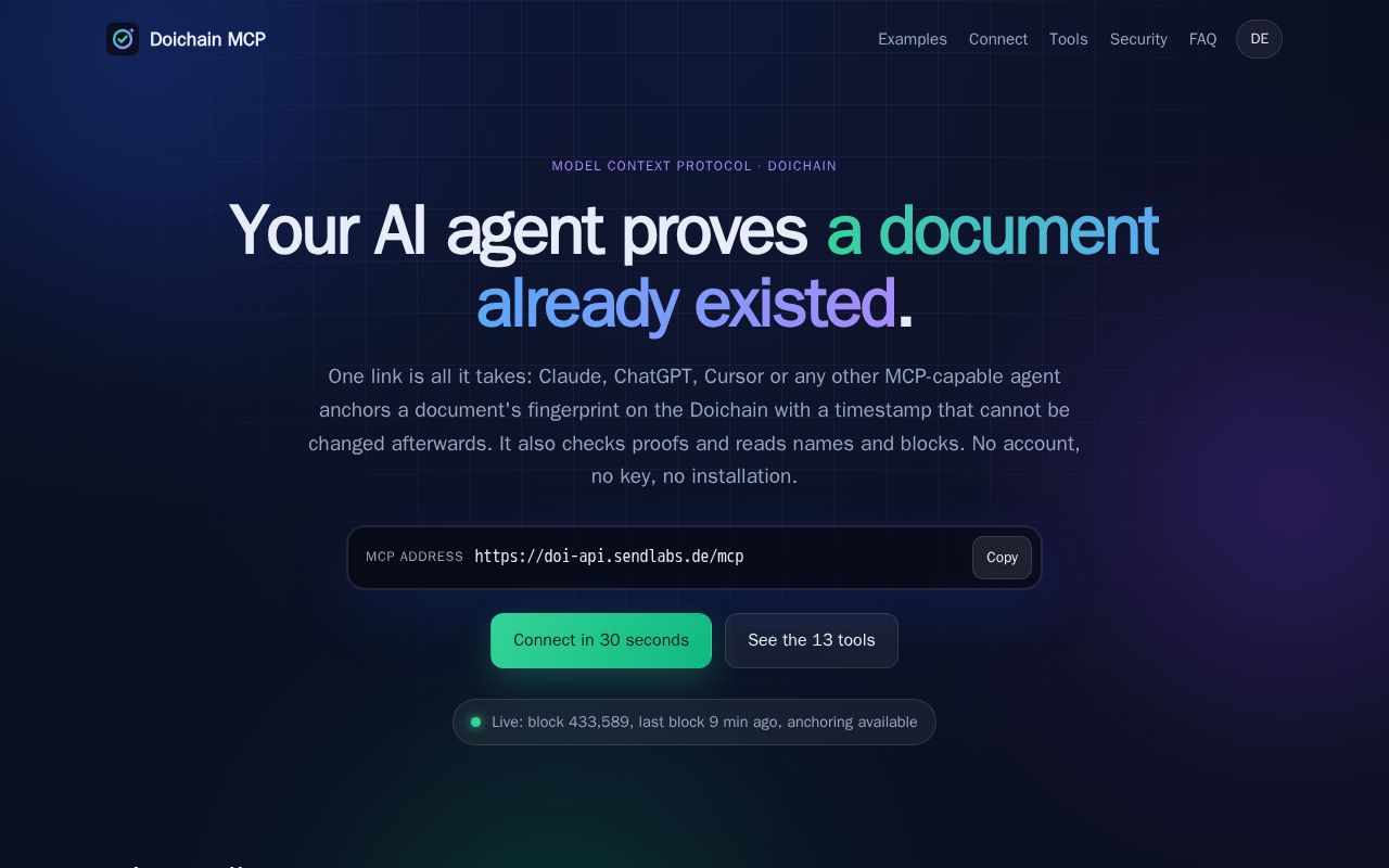Preview of Doichain Mcp