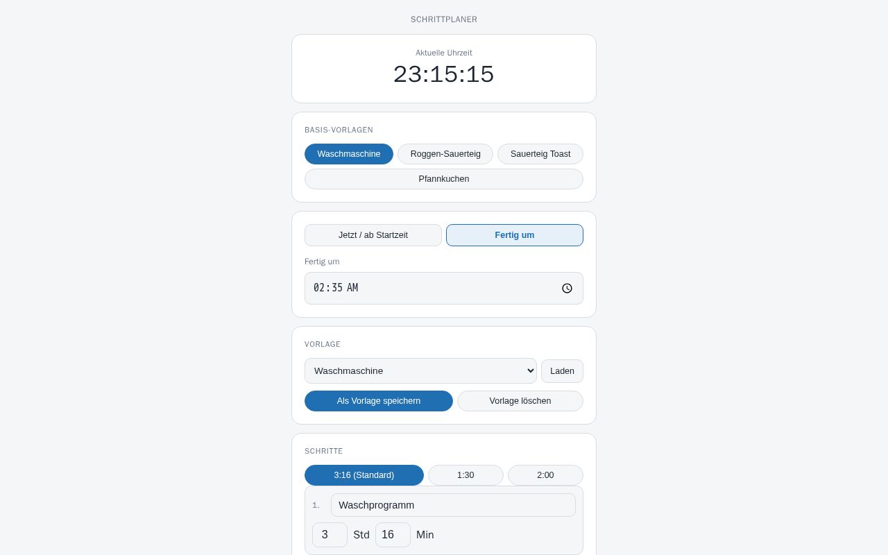 Preview of Waschmaschinen Timer