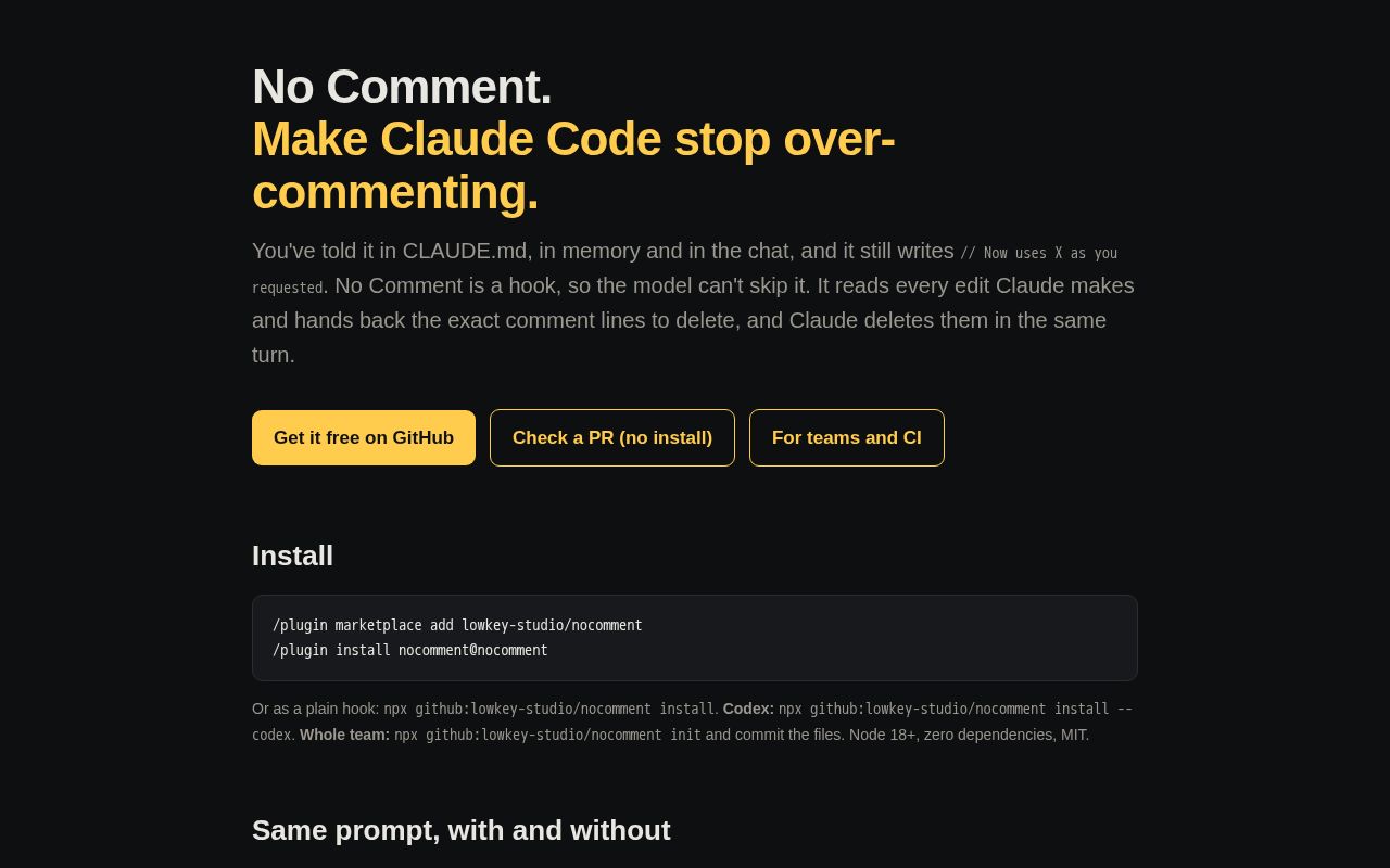 Preview of Nocomment