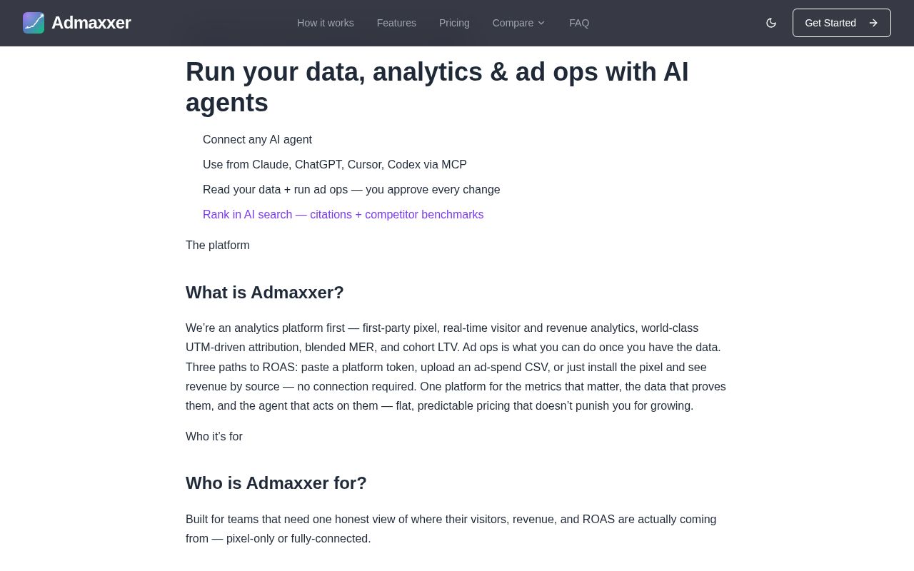 Preview of Admaxxer Claude Plugin