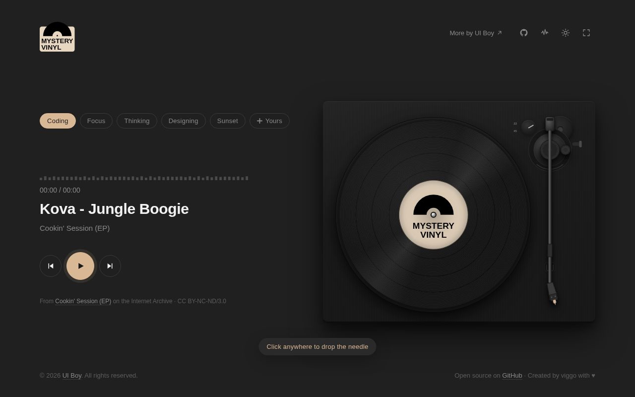 Preview of Mystery Vinyl