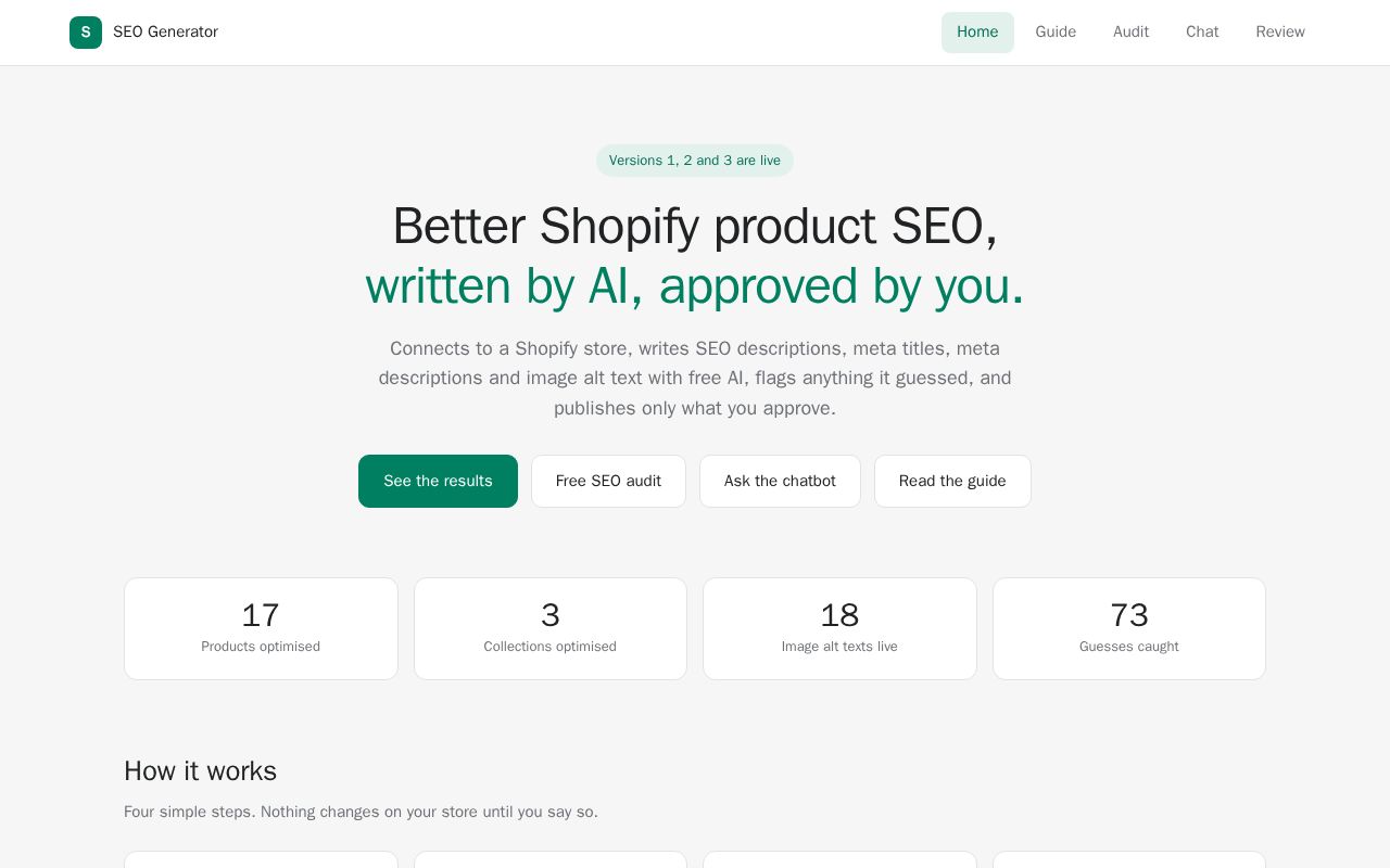 Preview of Shopify Seo Ai
