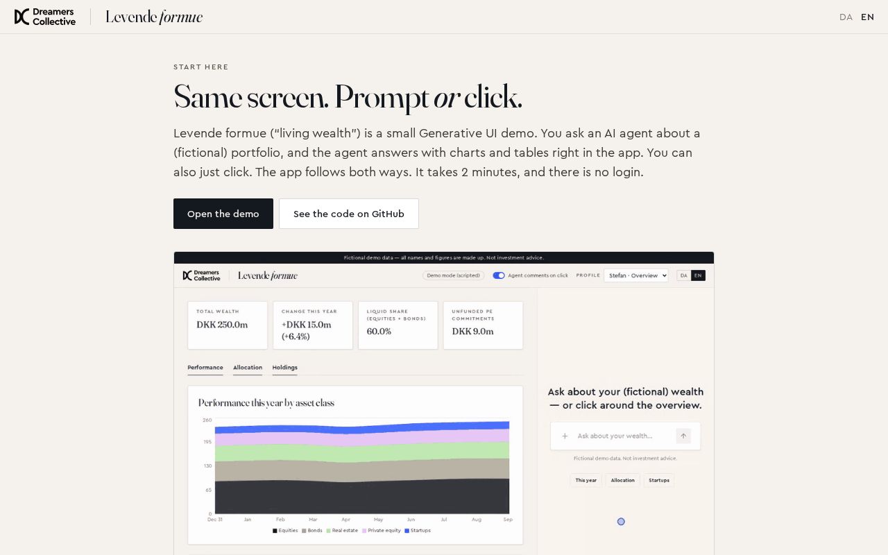 Preview of Genui App