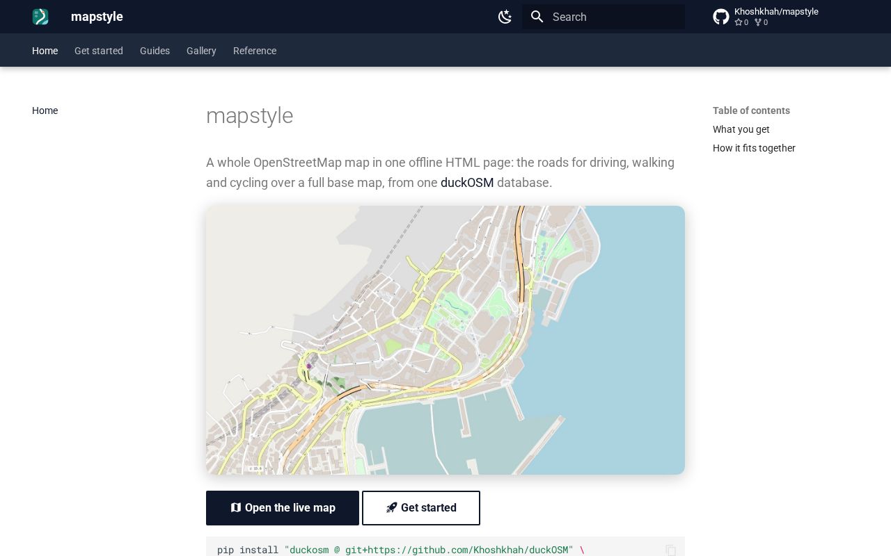 Preview of Mapstyle