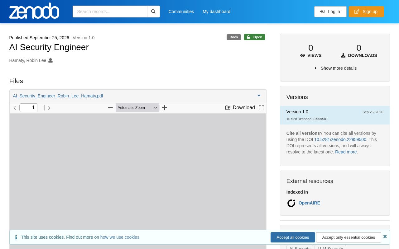 Preview of Ai Security Engineer