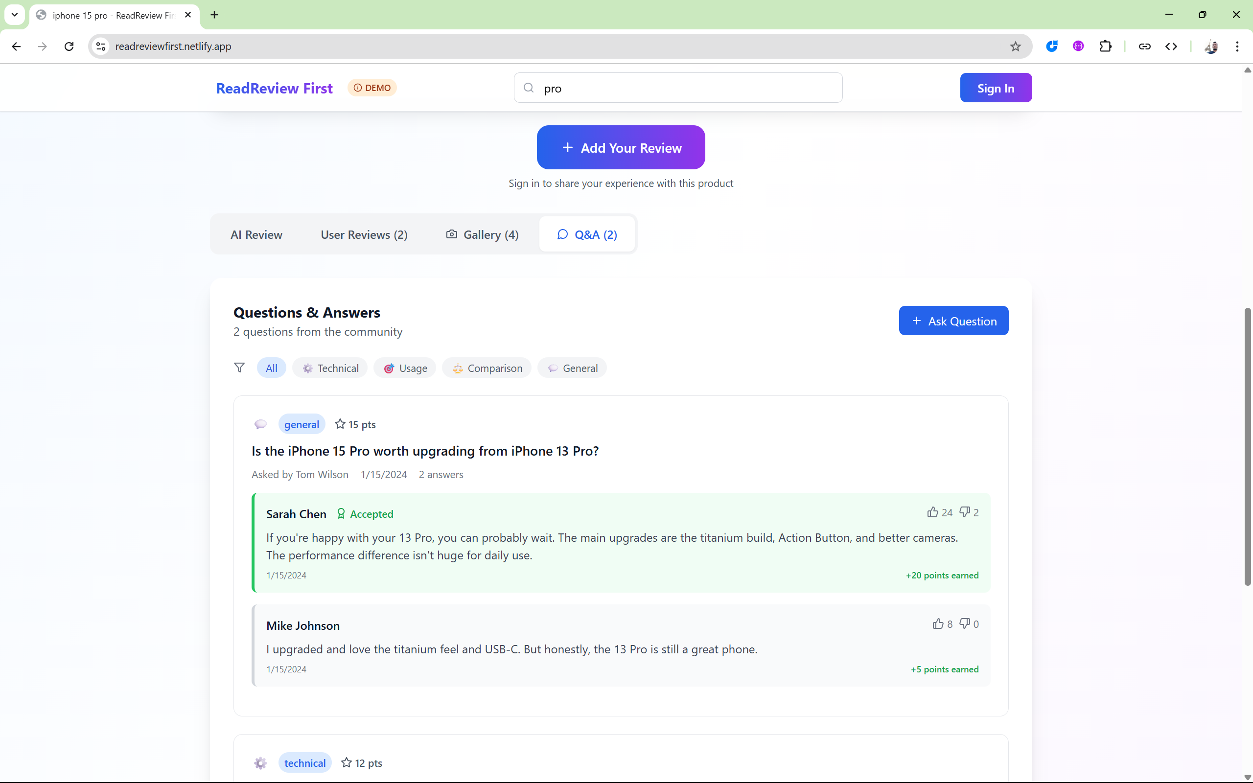 Preview of Read Review First