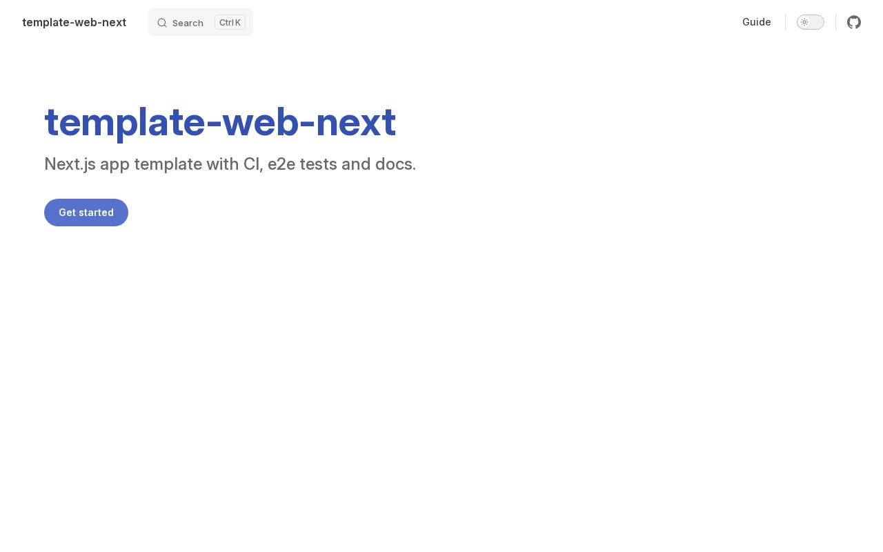 Preview of Template Web Next