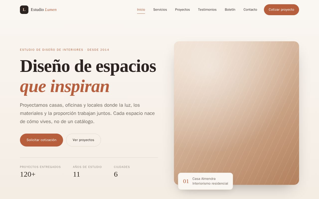 Preview of Project4 Estudio Lumen