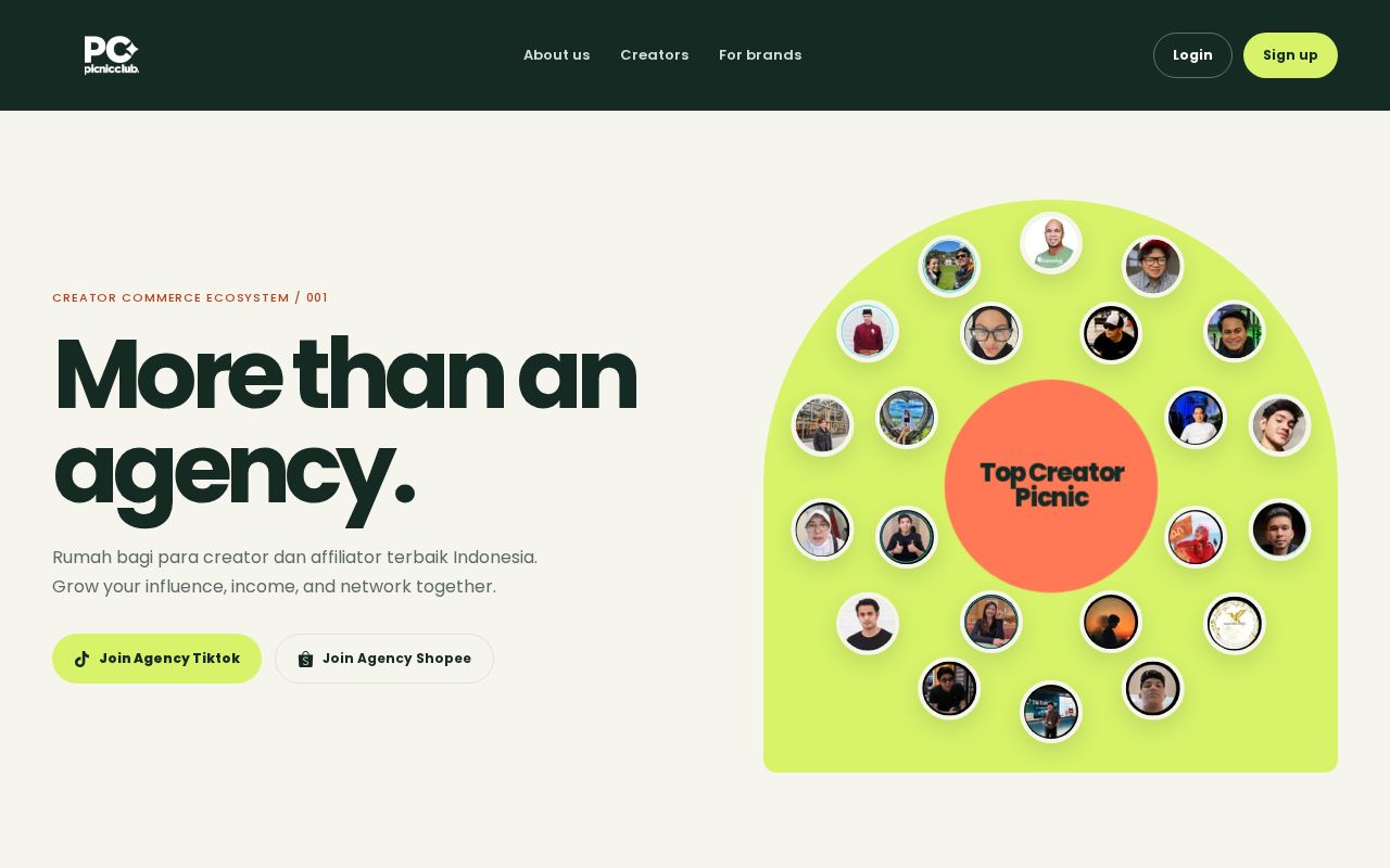 Preview of Picnicclub Creator Hub