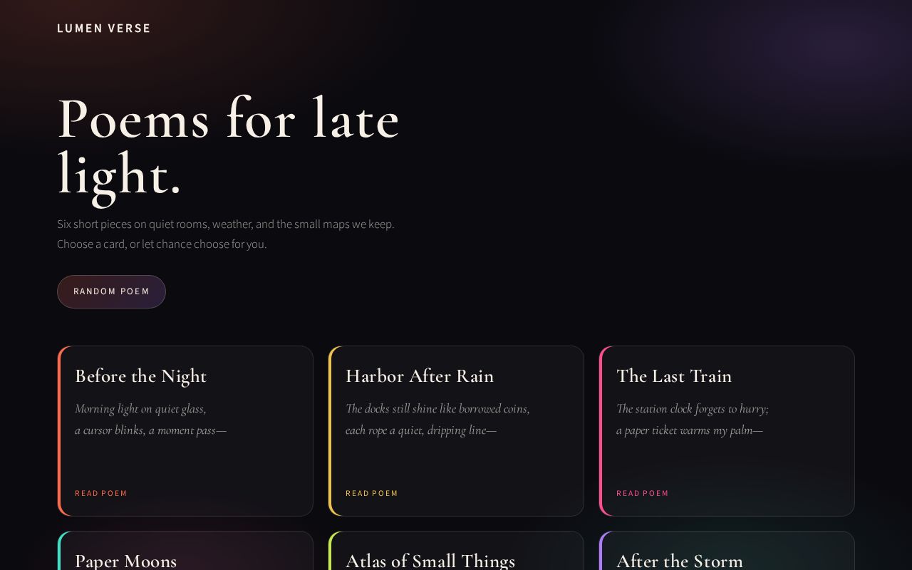 Preview of Simple Poetry Example