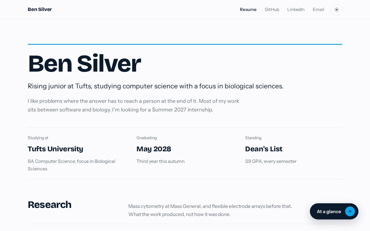 Preview of Ben Silv Github Io