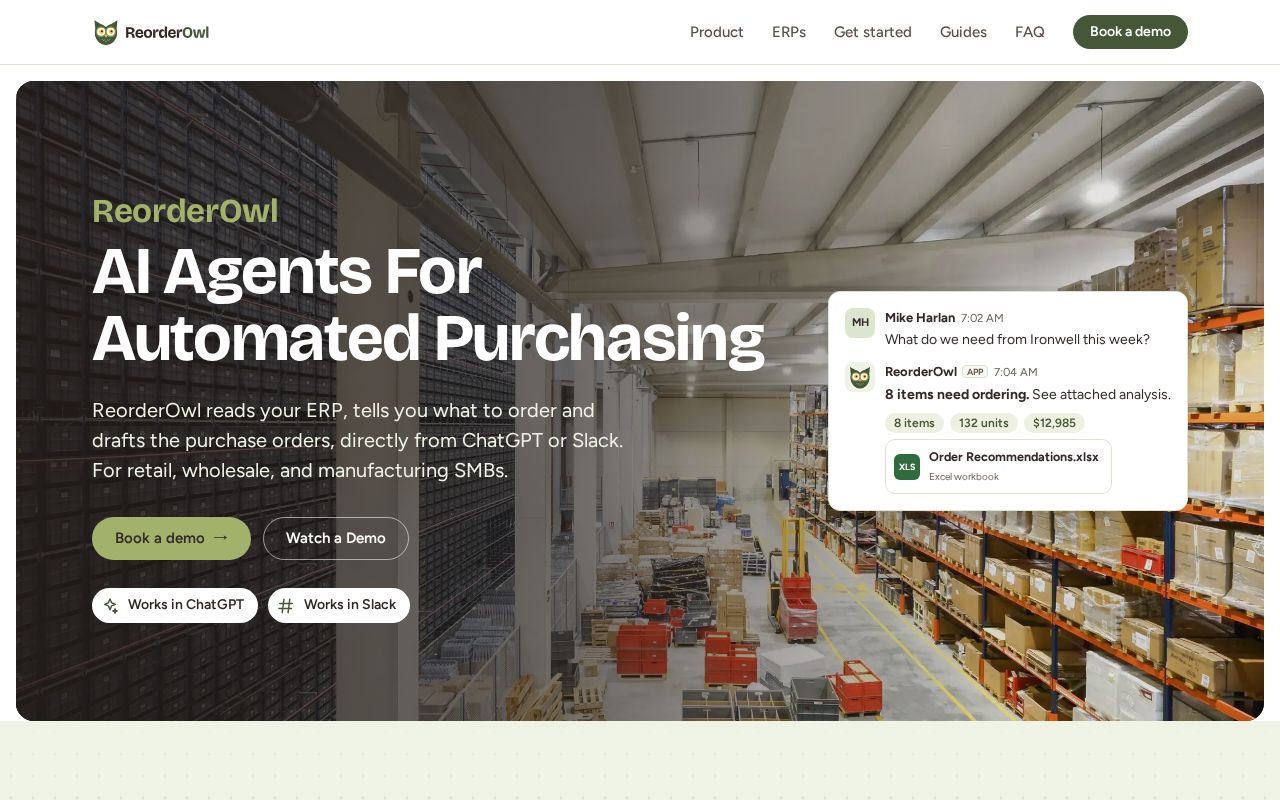 Preview of Reorderowl Odoo