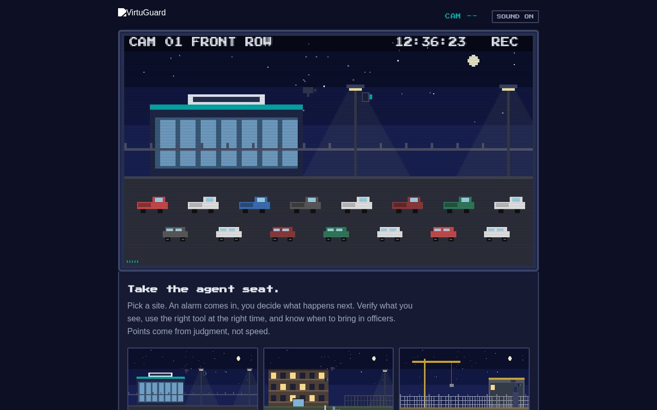 Preview of VirtuGuard Agent Training Game