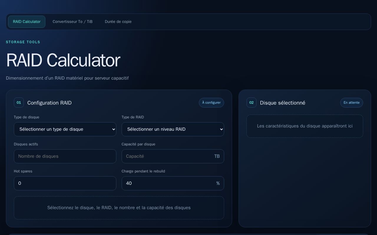 Preview of Storage Tools