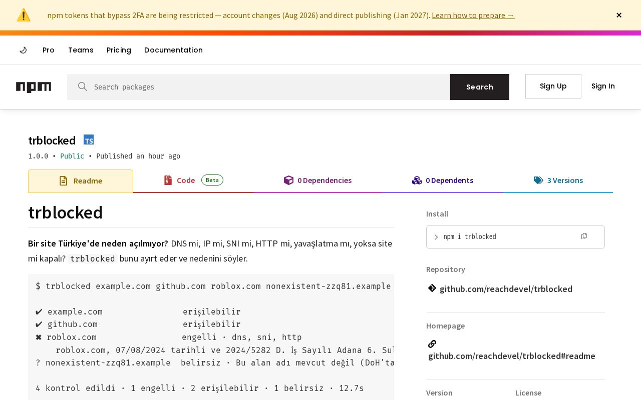Preview of Trblocked