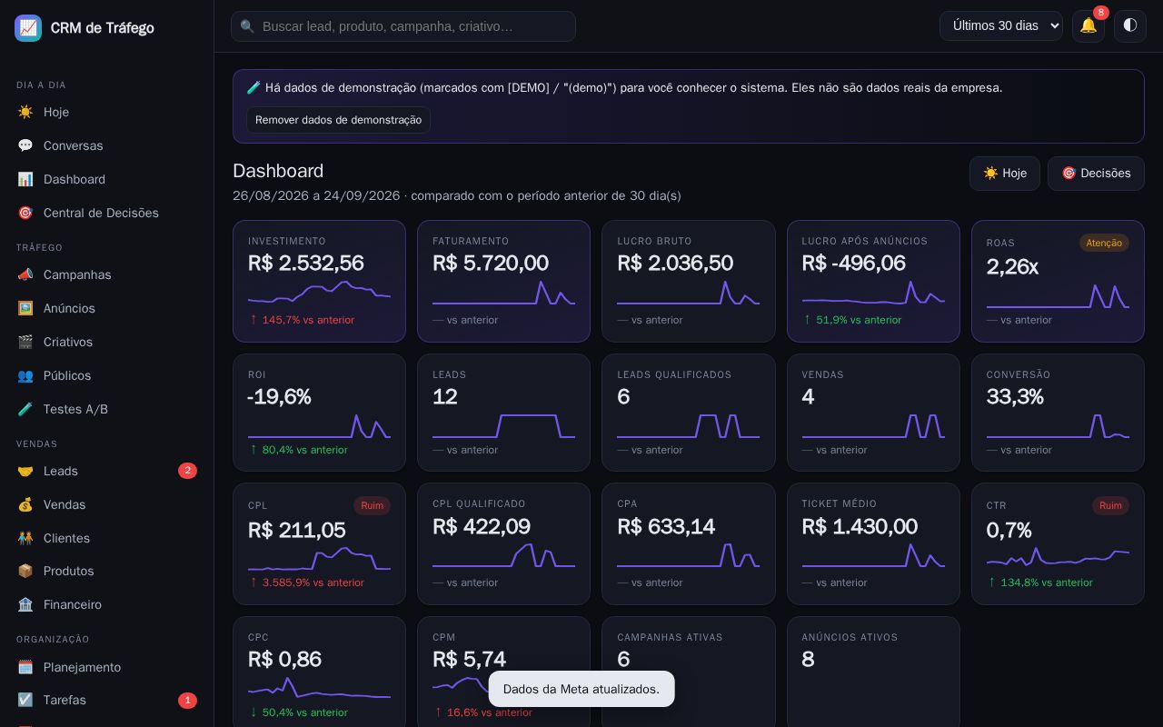 Preview of Crm Trafego