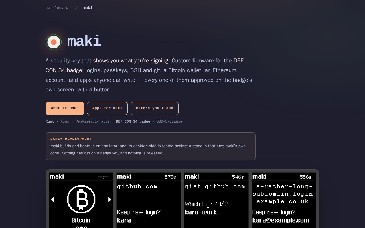 Preview of Maki Apps