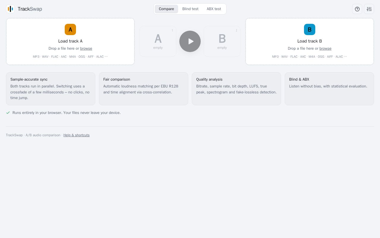 Preview of TrackSwap