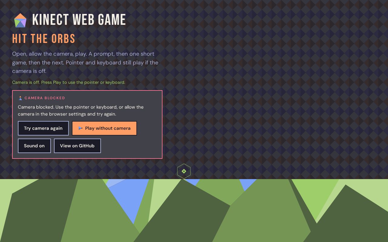 Preview of Kinect Web Game
