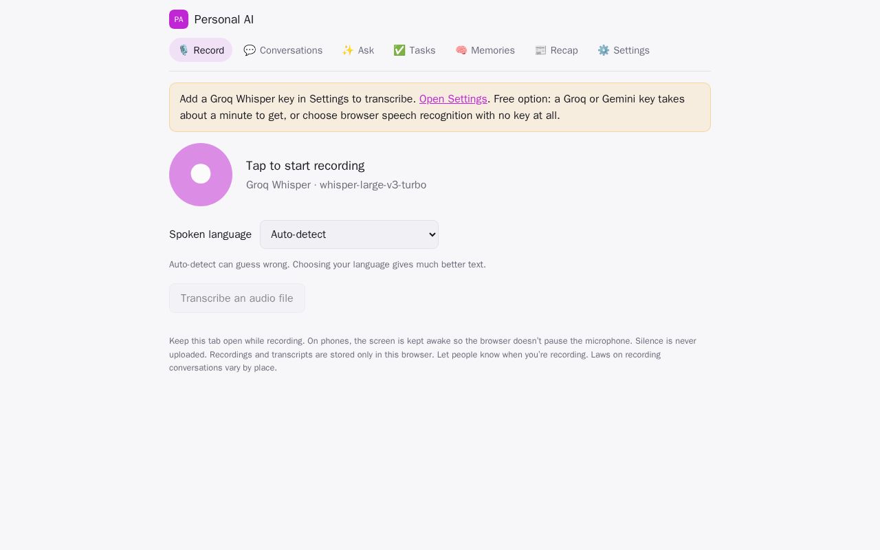 Preview of Personal Ai